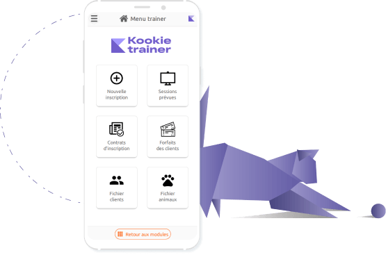 application-kookie-trainer-chien-violet